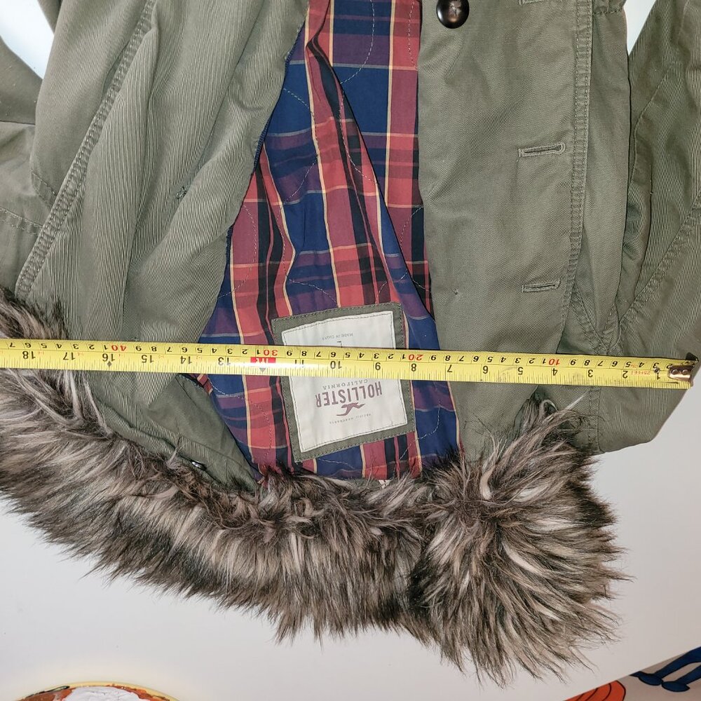 Hollister Women’s Jacket Large Military Green Jacket - Picture 11 of 12